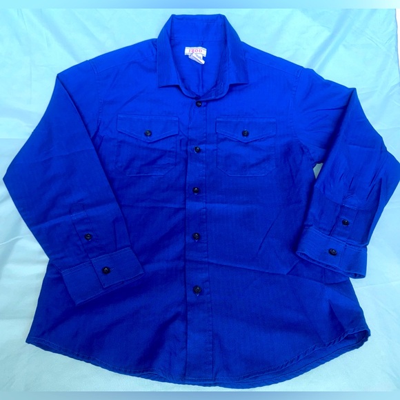 Izod Other - Boys Blue Long Sleeve Button-Up Shirt
